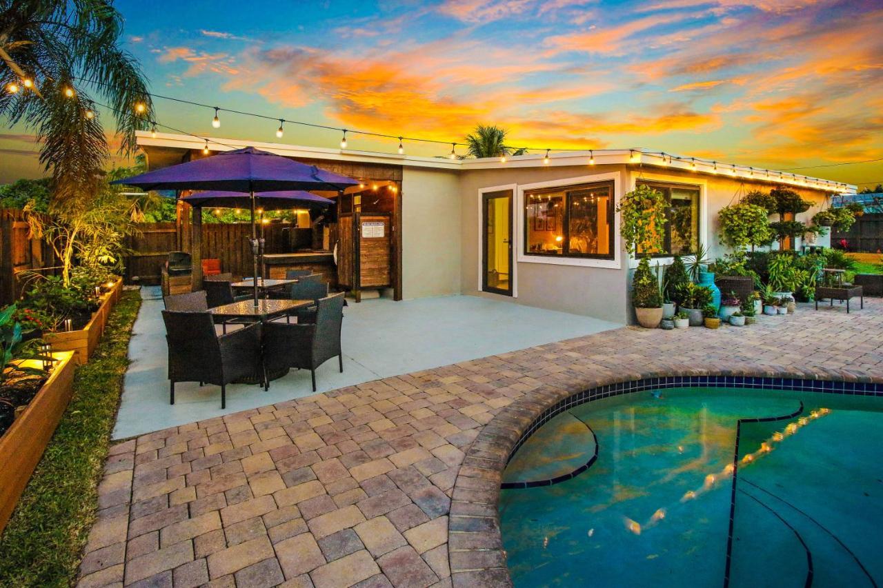 Private Heated Pool Oasis Pet-Friendly Retreat Short Or Long Stays Sleeps 2-8 Ppl Pompano Beach Buitenkant foto